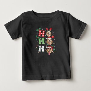 ホホホ レトリバー 黄金のクリスマス ベビーTシャツ