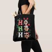 ホホホ レトリーバー 黄金のクリスマス トートバッグ (クローズアップ)