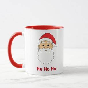 ホホホ 白サンタクロース メリークリスマス ファミリー マグカップ
