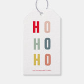 ホホモダンホカラフルホホリデーズ ギフトタグ (正面)