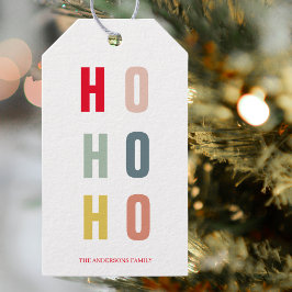 ホホモダンホカラフルホホリデーズ ギフトタグ