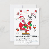 ホホーサンタクリスマス招待状 招待状 (正面)