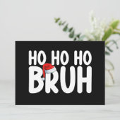 ホホーブルクリスマスおもしろいサンタホリデイ 招待状 (スタンド正面)