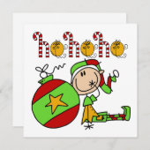 ホホーホホリデイ小妖精や小人 シーズンカード (正面/裏面)