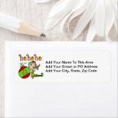 ホホーホホリデイ小妖精や小人 ラベル (インサイチュ)