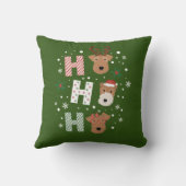ホホーホーホーウェルシュテリアメリークリスマス クッション (裏面)