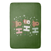 ホホーホーホーウェルシュテリアメリークリスマス バスマット (正面縦)