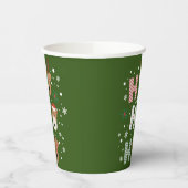 ホホーホーホーウェルシュテリアメリークリスマス 紙コップ (左)