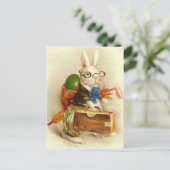 ホボイースターバニー色卵スーツケース シーズンポストカード (スタンド正面)