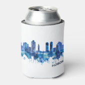 ホボケンニュージャージーのスカイラインブルー 缶クーラー (缶正面)