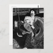 ホボビクトリアンおもしろい風変わりピエロ ポストカード (正面/裏面)