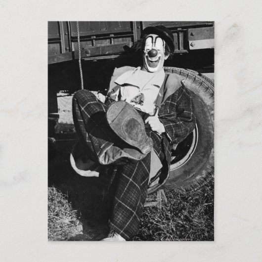 ホボビクトリアンおもしろい風変わりピエロ ポストカード (正面)