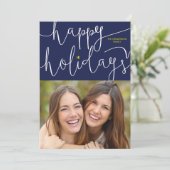 ホミスの台本でハッピーホリデーズフォトカード シーズンカード (スタンド正面)