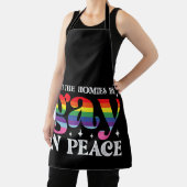 ホミーズを平和のゲイにするLGBTQプライド エプロン (インサイチュ)