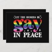 ホミーズを平和のゲイにするLGBTQプライド 招待状 (正面/裏面)