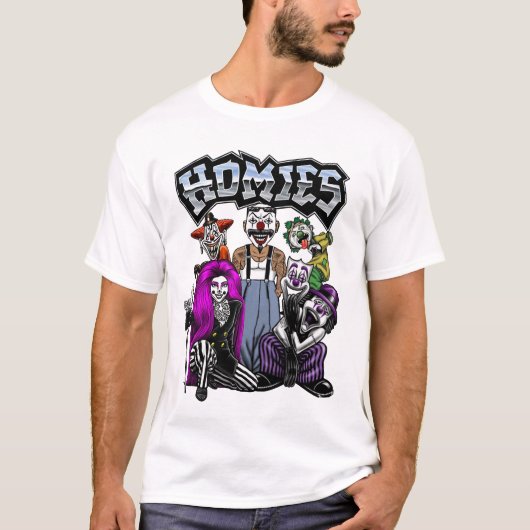 ホミーズ 90年代の懐かしさ チョロ クラウン Tシャツ (正面)