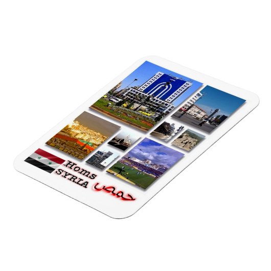 ホムス – シリア – モザイク – マグネット (左側)