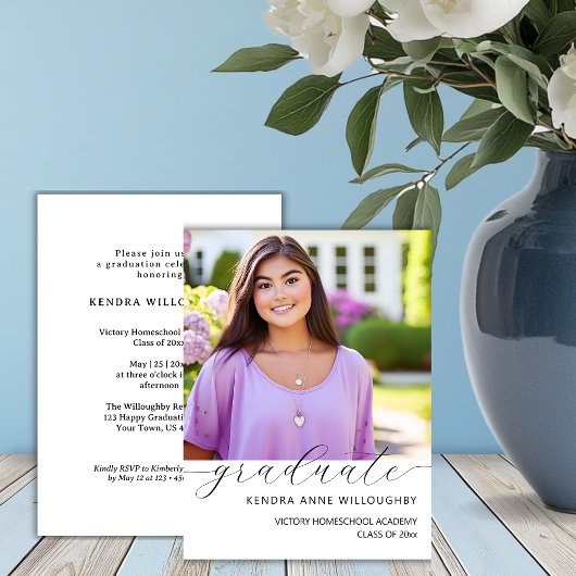 ホメエレガントスクール卒業 招待状