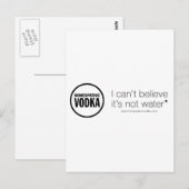 ホメオパシーのウォッカ信じ – 水ではない ポストカード (正面/裏面)