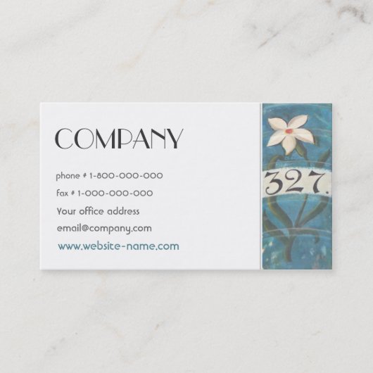 ホメオパシーは名刺を予約します 名刺 (正面)