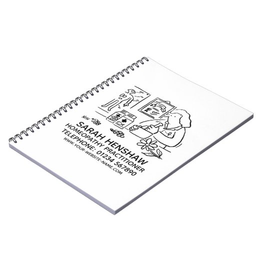 ホメオパシー性ホメオパシー開業医ノート ノートブック (左側)