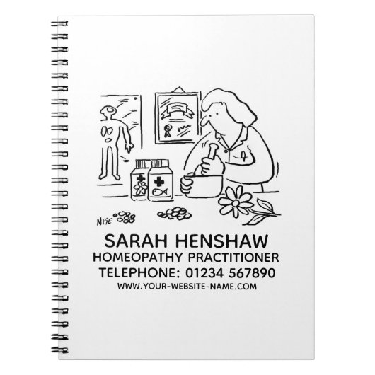 ホメオパシー性ホメオパシー開業医ノート ノートブック (正面)