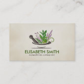 ホメオパシー – ハーブ医学 – ナチュロパス 名刺 (正面)