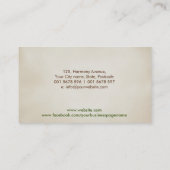 ホメオパシー – ハーブ医学 – ナチュロパス 名刺 (裏面)