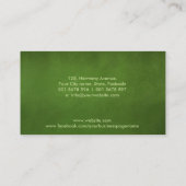 ホメオパシー – 漢方薬プロフェッショナル 名刺 (裏面)