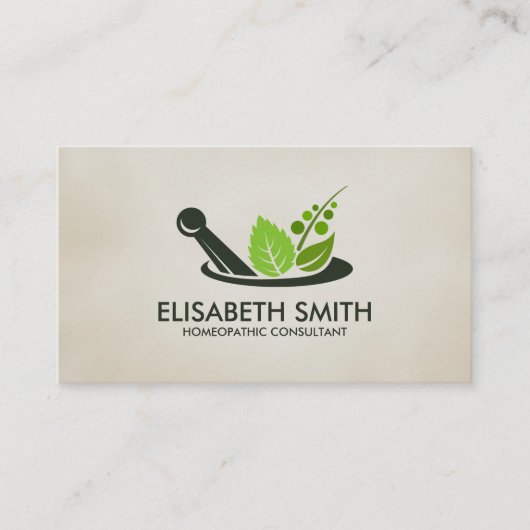 ホメオパシー – 漢方薬 名刺 (正面)