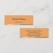 ホメシンプルムボディオレンジメタリック スキニー名刺 (正面/裏面)