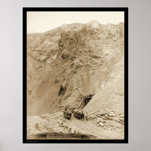 ホメステーク素晴らし鉱山への入口SD 1888 ポスター (正面)