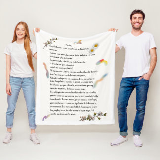 「ホメナジェアママ」 フリースブランケット