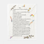 「ホメナジェアママ」 フリースブランケット (正面)