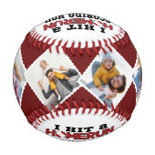 ホメランカスタムパパ撮影：Son or Daughter 野球ボール (裏面)