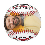 ホメランカスタムパパ撮影：Son or Daughter 野球ボール (裏面)