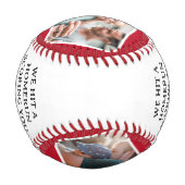 ホメランパパファーザーズデイフォトコラージュ 野球ボール (裏面)