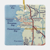 ホモサッサ春FLヴィンテージマップ セラミックオーナメント (正面)