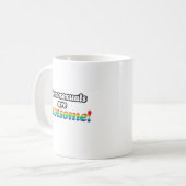 ホモセクシャルは素晴らしい コーヒーマグカップ (正面左)