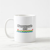 ホモセクシャルは素晴らしい コーヒーマグカップ (左)