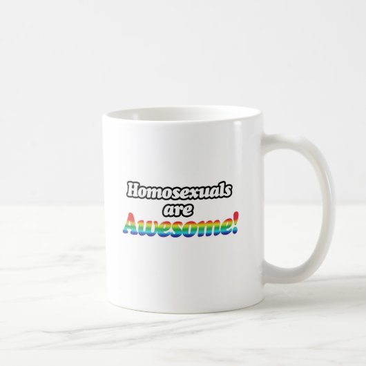 ホモセクシャルは素晴らしい コーヒーマグカップ (右)