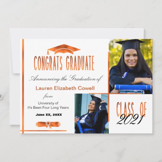 ホモダントホワイト&オレンジグラッド2枚発表 案内状 (正面)