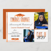 ホモダントホワイト&オレンジグラッド2枚発表 案内状 (正面/裏面)