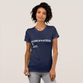ホモフォビアはゲイ Tシャツ (正面フル)