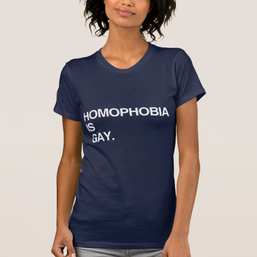 ホモフォビアはゲイ Tシャツ (正面)