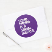 ホモフォビアは社会病である ラウンドシール (封筒)