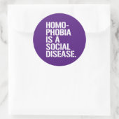 ホモフォビアは社会病である ラウンドシール (バッグ)