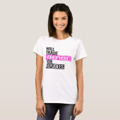 ホモフォビア支持者と難民を交換希望 Tシャツ (正面フル)