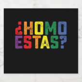 ホモ・エススペインのサ・メキおもしろいシコ・ゲイプライドLGBTQ ビールラベル (シングルラベル)