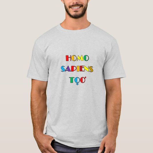 ホモ・サピエンスTシャツ Tシャツ (正面)